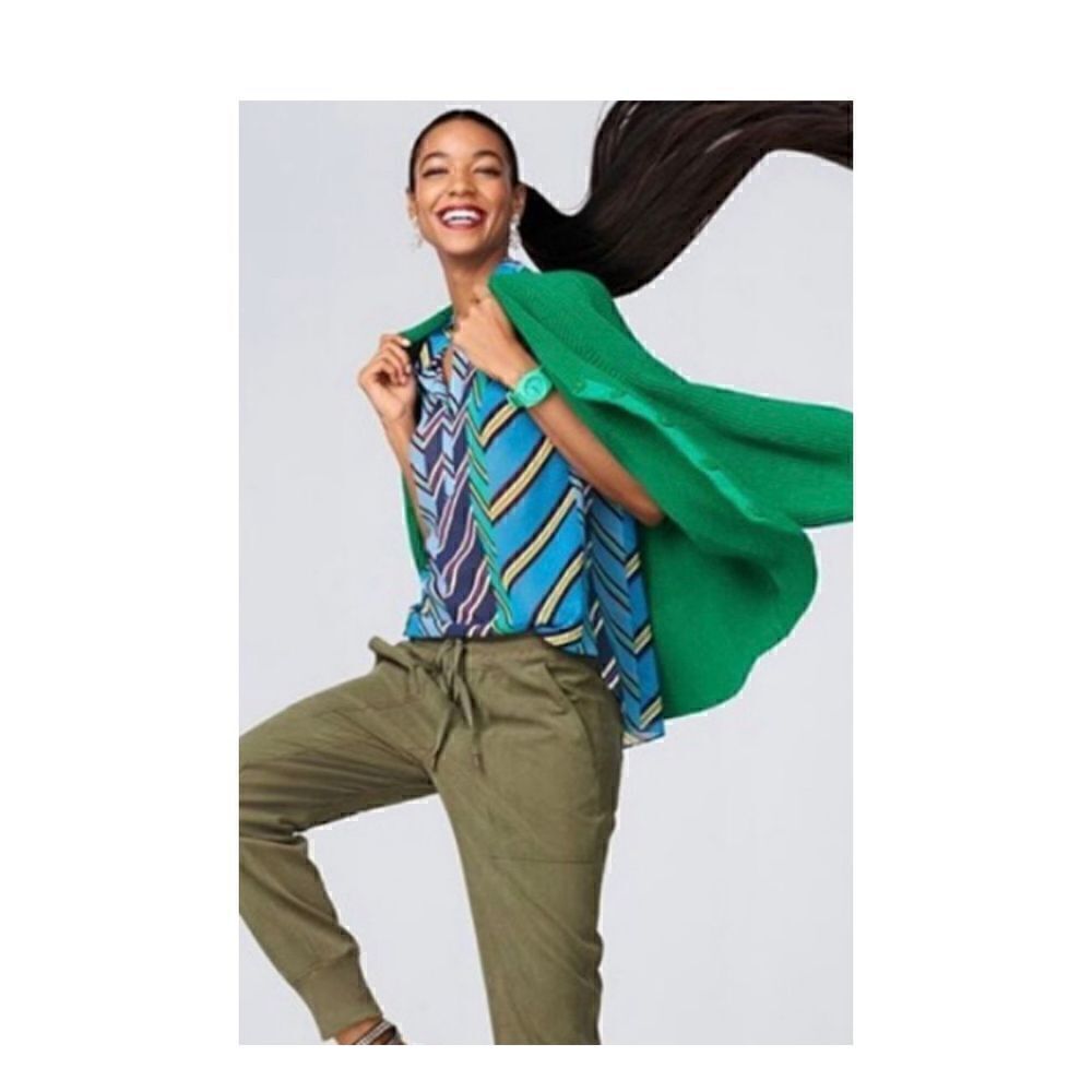CAbi Ascot Sheer Sleeveless Top